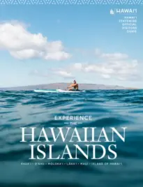 Hawaii Vacation Guide: A scenic view of the Hawaiian coastline featuring lush green cliffs and the blue Pacific Ocean.