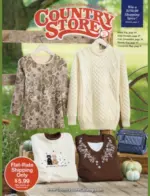 Country Store Catalog: A cozy rustic living room featuring a woven rug