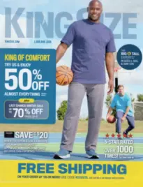 KingSize Catalog: A collection of high-quality big and tall men's clothing including shirts