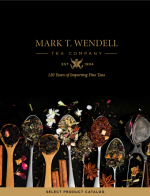 Mark T. Wendell Tea Company: A close-up of high-quality loose-leaf black tea with visible golden tips in a ceramic bowl.