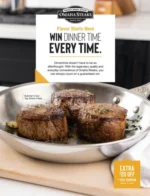 A variety of premium steaks and gourmet sides displayed from the Omaha Steaks Catalog.