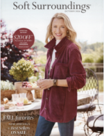 Soft Surroundings Catalog: A collection of soft linen loungewear and elegant home textiles from a luxury catalog.