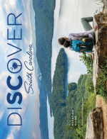 South Carolina Vacation Guide: Aerial view of the South Carolina coastline and historic Charleston.