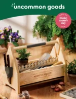 Uncommon Goods Catalog: A selection of unique artisan-made gifts and creative home decor items from a specialized catalog.